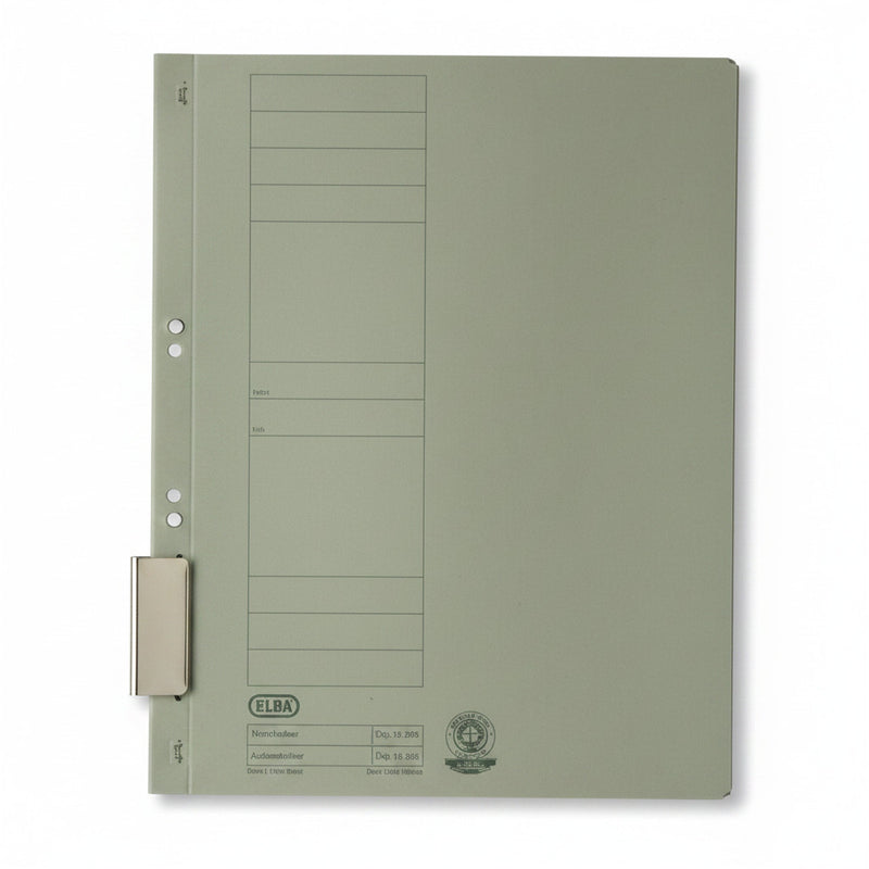 Dosar carton cu capse 1/1 ELBA Smart Line verde pentru organizarea și arhivarea documentelor