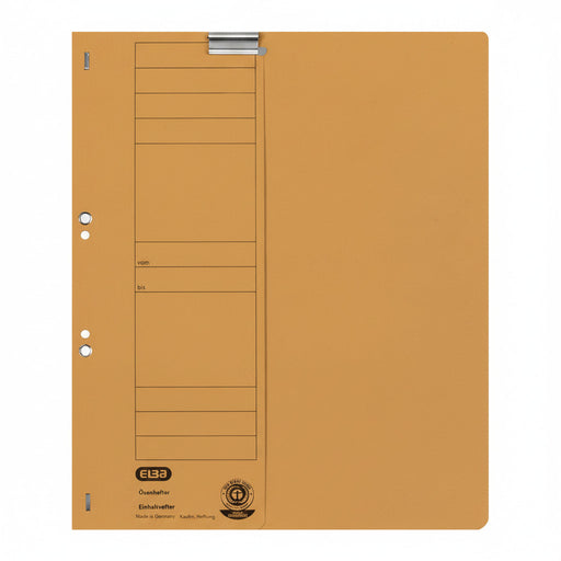 Dosar carton cu capse 1/2 ELBA Smart Line galben pentru organizarea și arhivarea documentelor