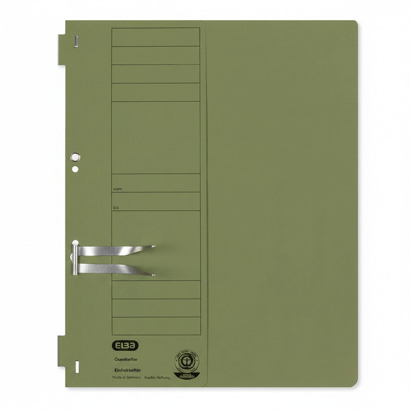 Dosar carton cu capse 1/2 ELBA Smart Line verde pentru organizarea și arhivarea documentelor