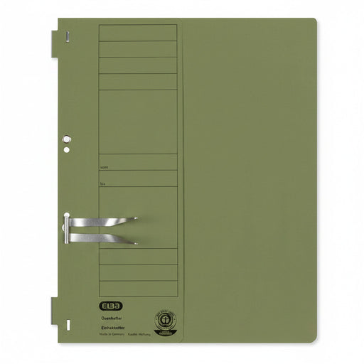 Dosar carton cu capse 1/2 ELBA Smart Line verde pentru organizarea și arhivarea documentelor