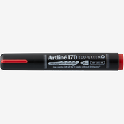 Marker Permanent 170 Eco Green Dry Safe Vârf Rotund 2 mm Artline Roșu