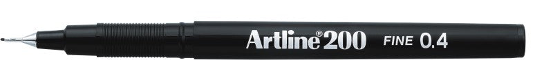 Liner 200 Vârf Fetru 0,4 mm Artline Negru