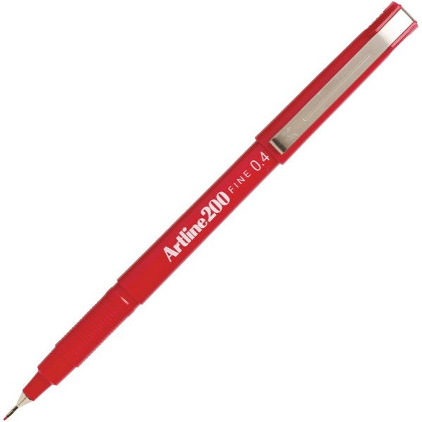 Liner 200 Vârf Fetru 0,4 mm Artline Roșu