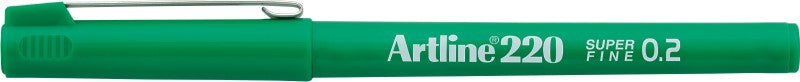 Liner 220 Vârf Fetru 0,2 mm Artline Verde