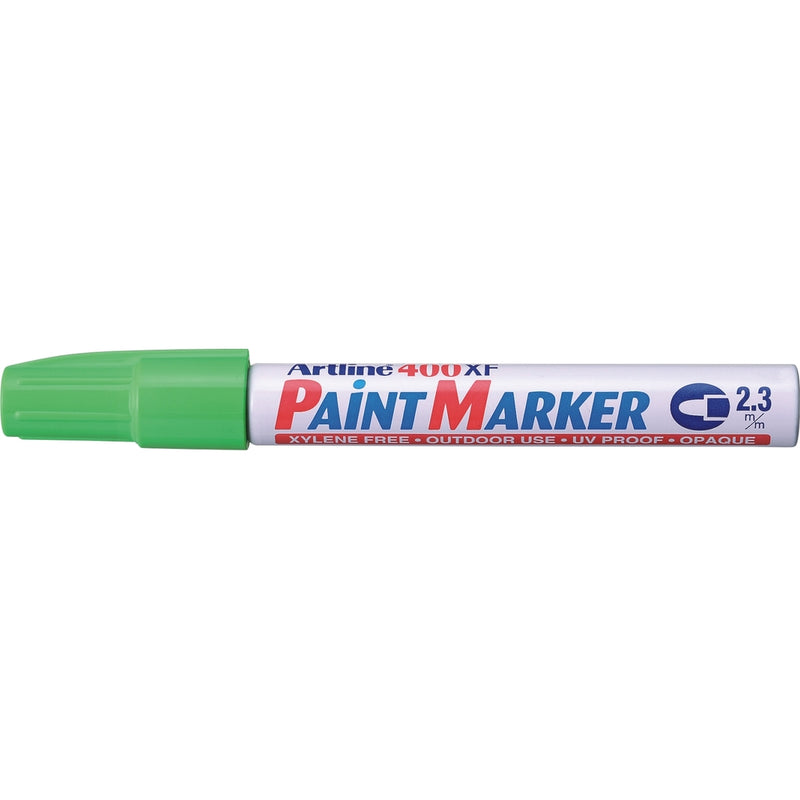 Marker cu Vopsea 400XF Vârf Rotund 2,3 mm Artline Vernil