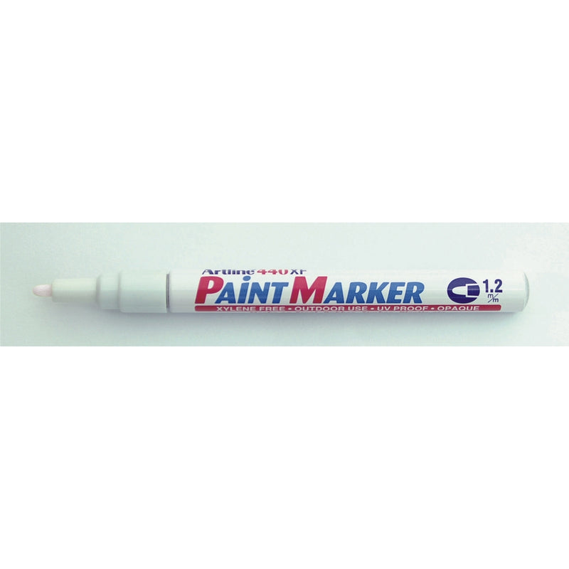 Marker cu Vopsea 440XF Vârf Rotund 1,2 mm Artline Alb