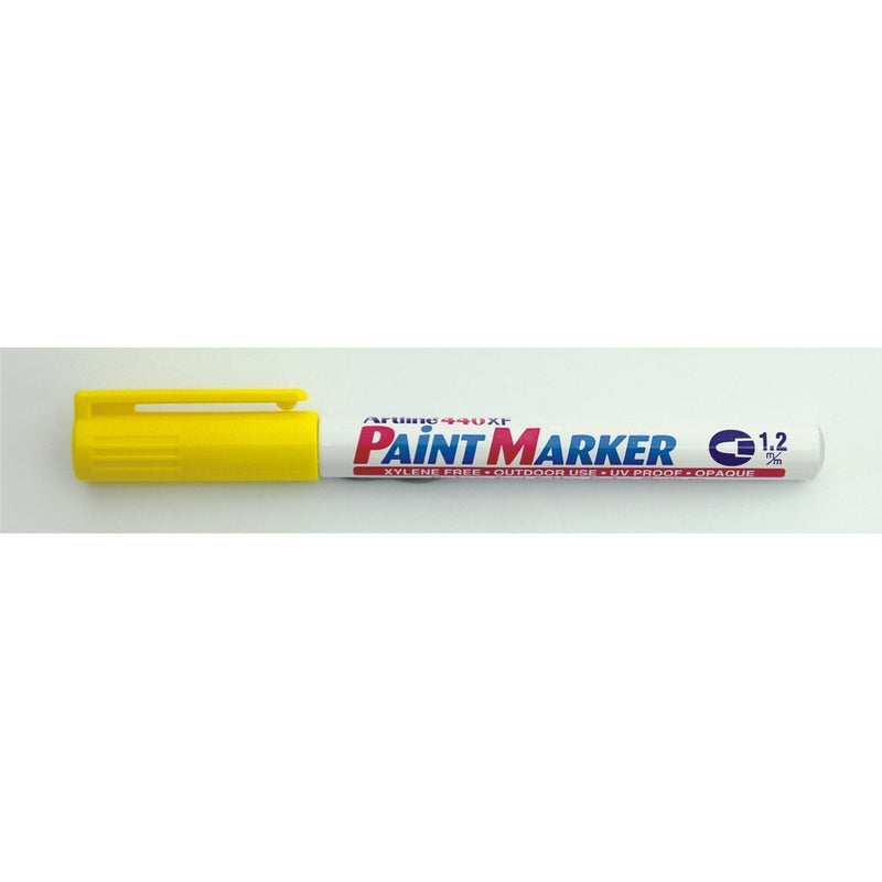 Marker cu Vopsea 440XF Vârf Rotund 1,2 mm Artline Galben