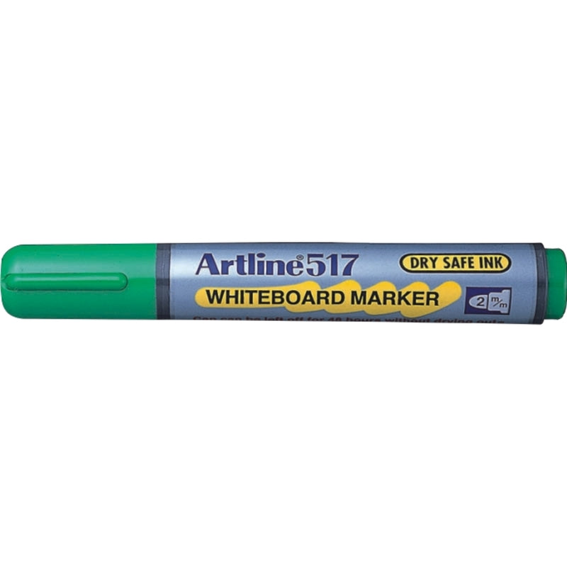 Marker pentru Tablă 517 Dry Safe 48h Vârf Rotund 2 mm Artline Verde