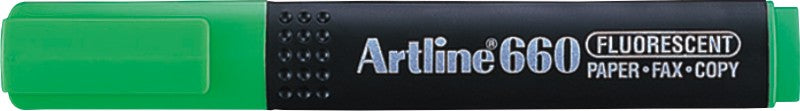 Textmarker 660 Vârf Teșit 1-4 mm Artline Verde Fluorescent