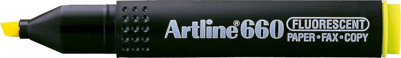 Textmarker 660 Vârf Teșit 1-4 mm Artline Galben Fluorescent