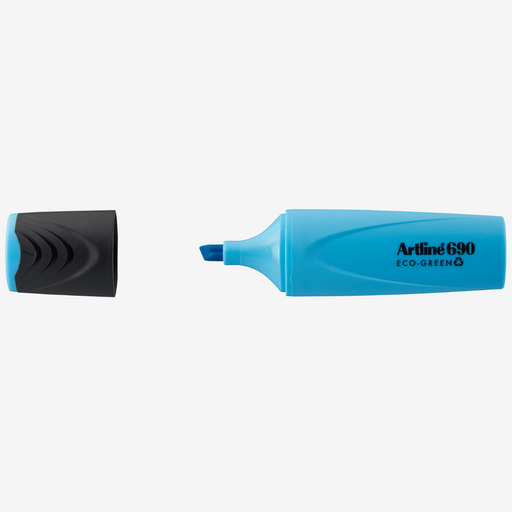 Textmarker 690 Eco Green Vârf Teșit 1-4 mm Artline Bleu