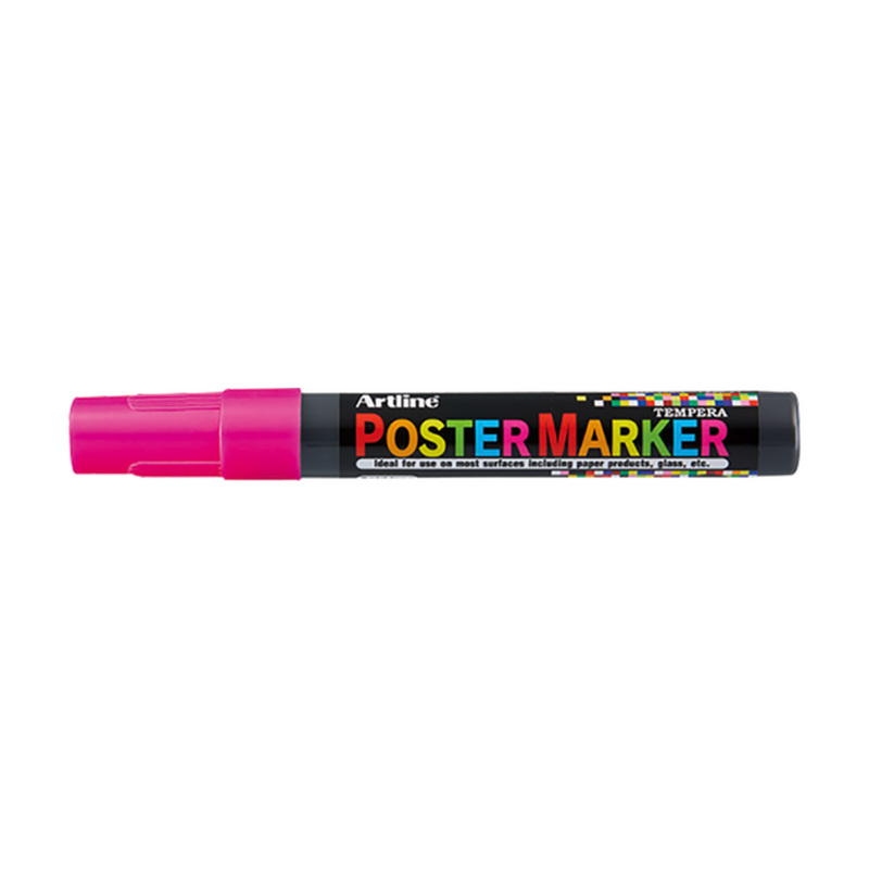 Marker pentru Poster cu Vârf Rotund 2 mm Artline Roz Fluorescent