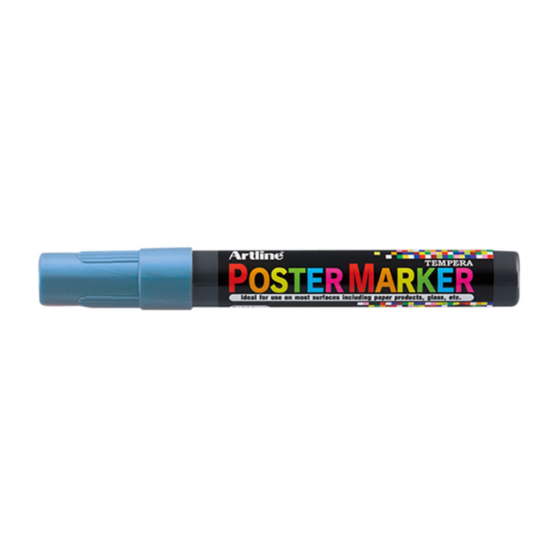 Marker pentru Poster cu Vârf Rotund 2 mm Artline Albastru Metalizat