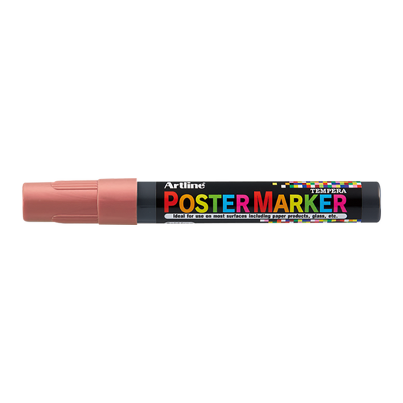 Marker pentru Poster cu Vârf Rotund 2 mm Artline Roșu Metalizat