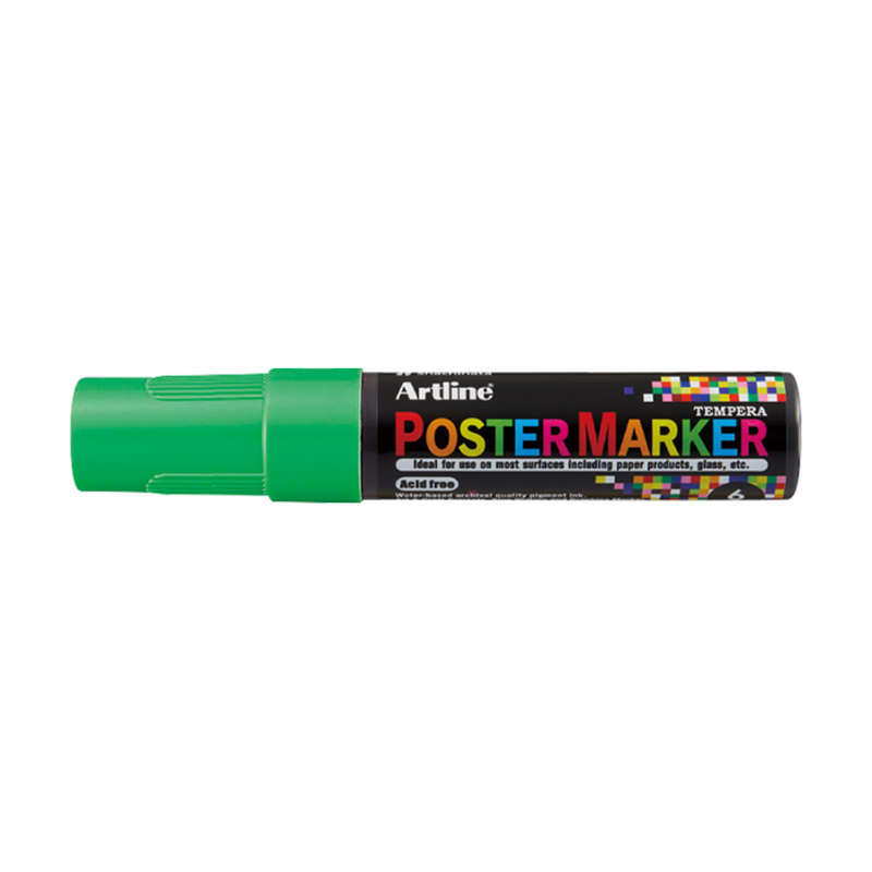 Marker pentru Poster cu Vârf Rotund 6 mm Artline Galben Fluorescent