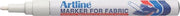 Marker pentru Textile Fabric Vârf Rotund 1,2 mm Alb Artline