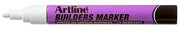 Marker pentru Constructori Vârf Rotund 2,3 mm Artline Alb