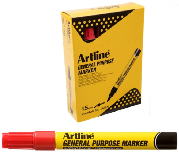 Marker pentru Uz General Vârf Rotund 1,5 mm Roșu Artline