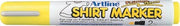 Marker pentru Textile T-Shirt Vârf Rotund 2 mm Artline Galben Fluorescent