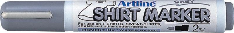 Marker pentru Textile T-Shirt Vârf Rotund 2 mm Artline Gri