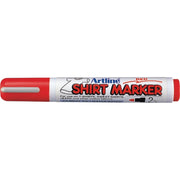 Marker pentru Textile T-Shirt Vârf Rotund 2 mm Artline Roșu