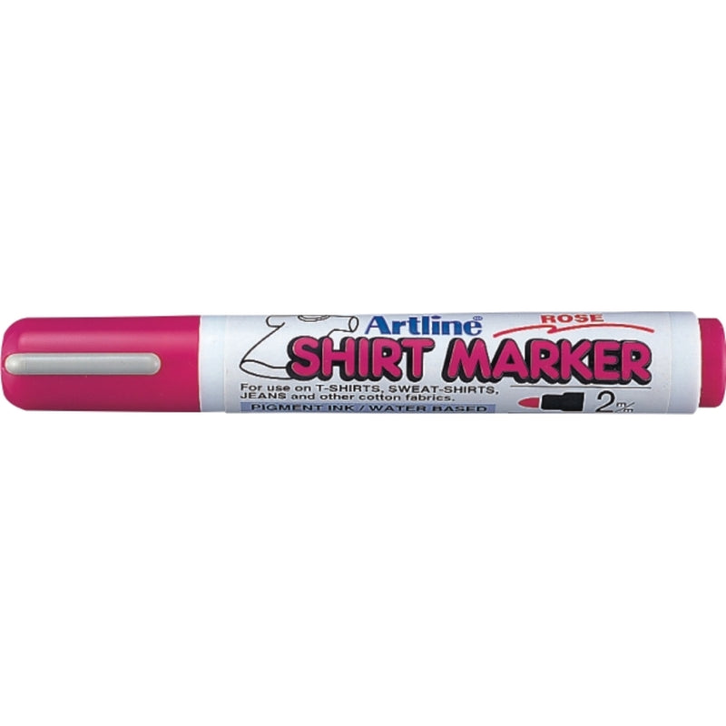 Marker pentru Textile T-Shirt Vârf Rotund 2 mm Artline Roz