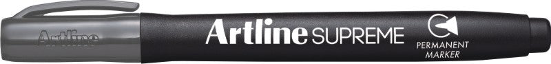 Marker Permanent Supreme Vârf Rotund 1 mm Artline Gri