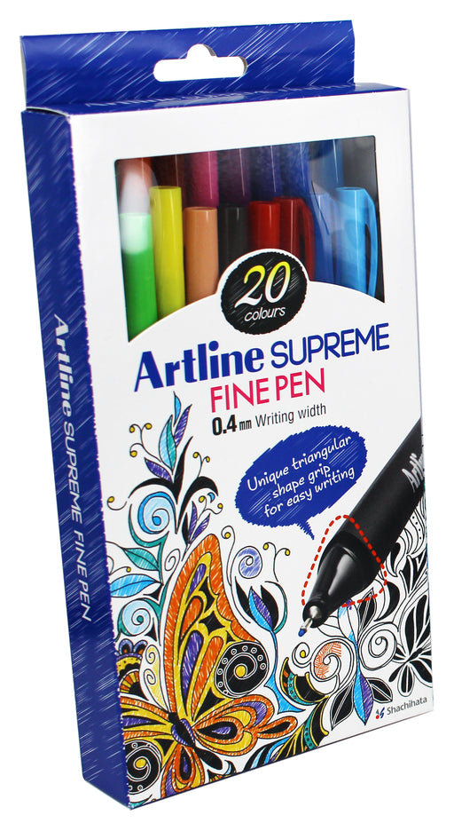 Set Linere Supreme Vârf Fetru 0,4 mm 10 Culori Artline