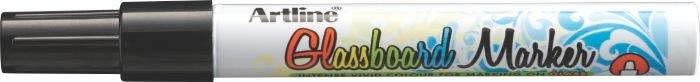 Marker pentru Tablă de Sticlă Glassboard Vârf Rotund 2 mm Artline Negru