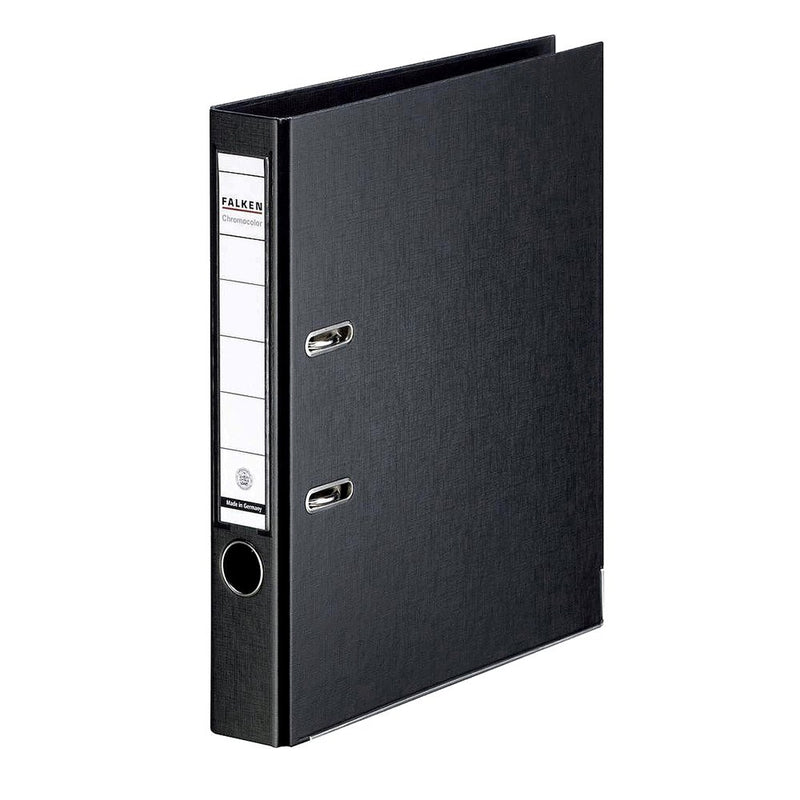 Biblioraft Chromocolor 50 mm Negru marca Falken pentru organizarea și arhivarea documentelor