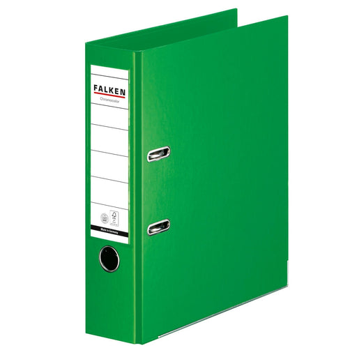 Biblioraft Chromocolor 80 mm Verde Deschis marca Falken pentru organizarea și arhivarea documentelor