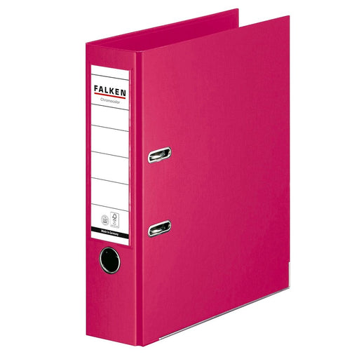 Biblioraft Chromocolor 80 mm Fucsia marca Falken pentru organizarea și arhivarea documentelor