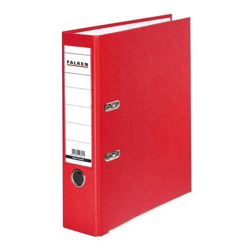 Biblioraft Plastifiat Color 50 mm Roșu marca Falken pentru organizarea și arhivarea documentelor