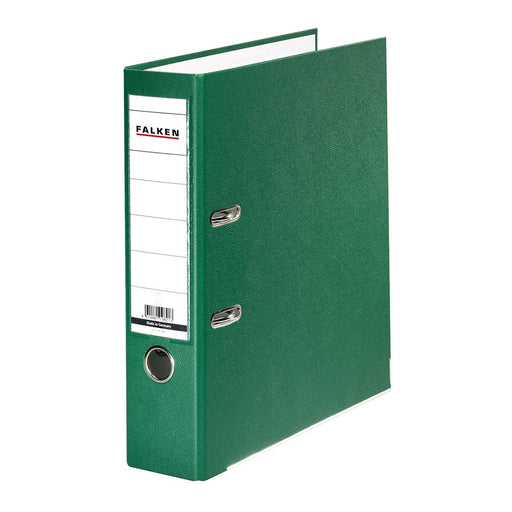 Biblioraft Plastifiat 50 mm Verde marca Falken pentru organizarea și arhivarea documentelor