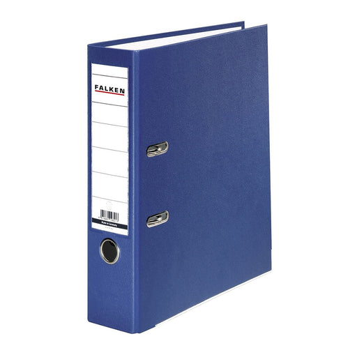 Biblioraft Plastifiat 80 mm Albastru marca Falken pentru organizarea și arhivarea documentelor