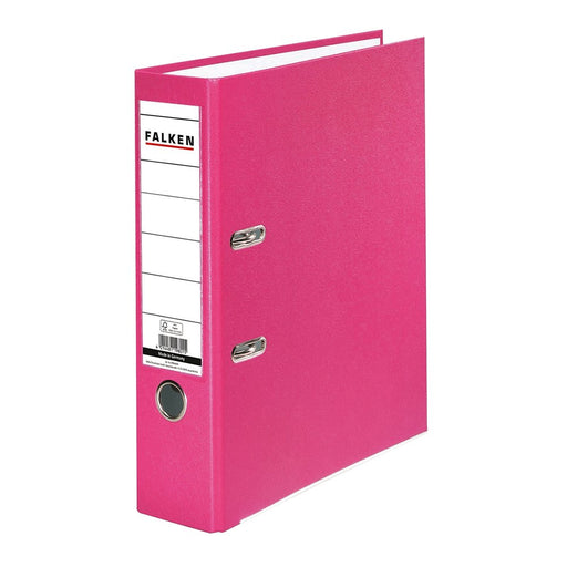 Biblioraft Plastifiat 80 mm Roz marca Falken pentru organizarea și arhivarea documentelor