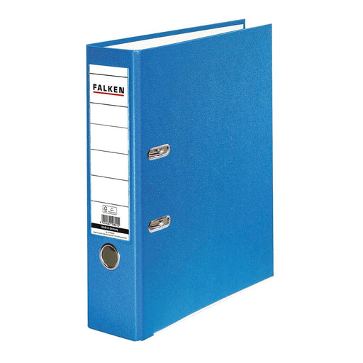 Biblioraft Plastifiat 80 mm Bleu marca Falken pentru organizarea și arhivarea documentelor