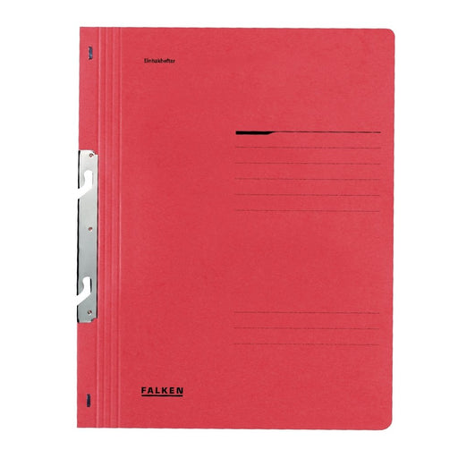 Dosar de încopciat 1/1 Lux Falken, carton, 250 g/mp, roșu Falken pentru organizarea și arhivarea documentelor