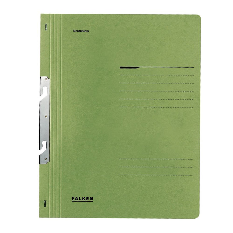 Dosar de încopciat 1/1 Lux Falken, carton, 250 g/mp, verde Falken pentru organizarea și arhivarea documentelor