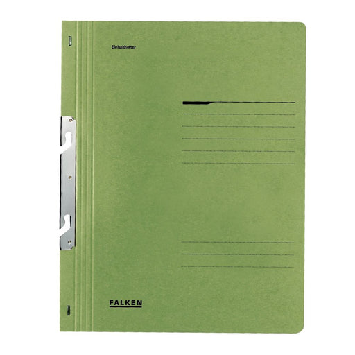 Dosar de încopciat 1/1 Lux Falken, carton, 250 g/mp, verde Falken pentru organizarea și arhivarea documentelor