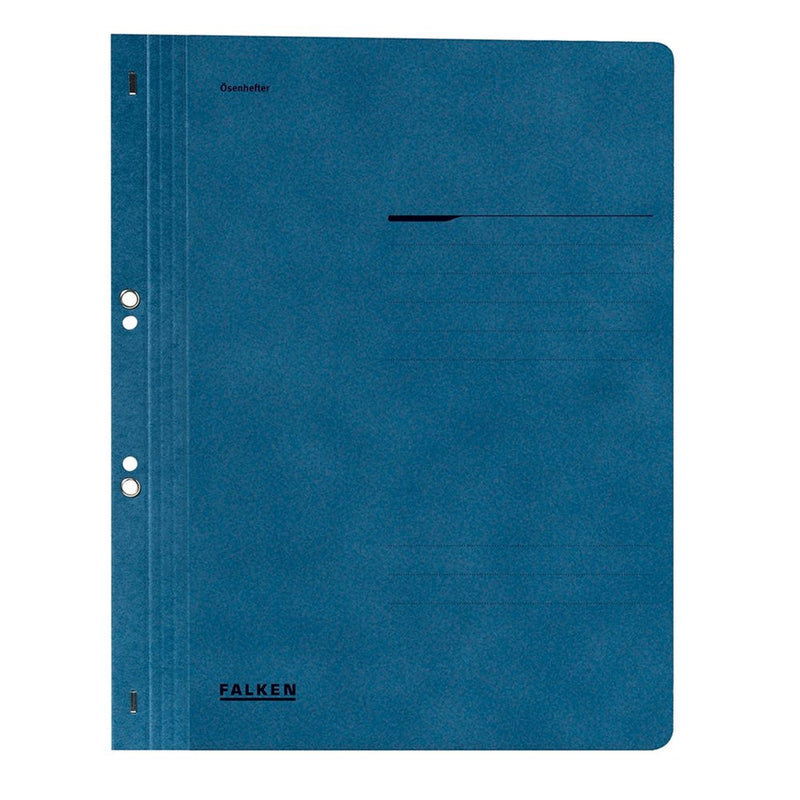 Dosar cu găuri 1/1 Lux Falken, carton, 250 g/mp, albastru Falken pentru organizarea și arhivarea documentelor