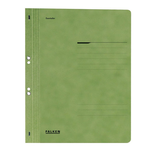 Dosar cu găuri 1/1 Lux Falken, carton, 250 g/mp, verde Falken pentru organizarea și arhivarea documentelor