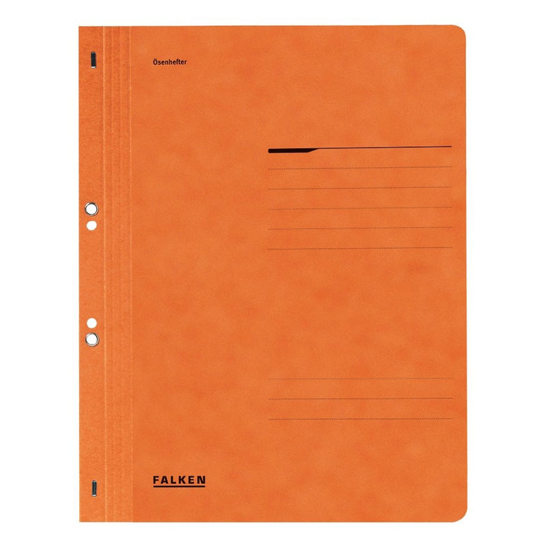 Dosar cu găuri 1/1 Lux Falken, carton, 250 g/mp, portocaliu Falken pentru organizarea și arhivarea documentelor