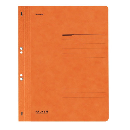 Dosar cu găuri 1/1 Lux Falken, carton, 250 g/mp, portocaliu Falken pentru organizarea și arhivarea documentelor