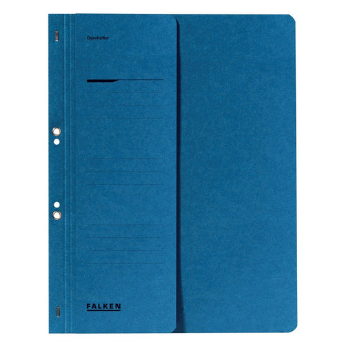 Dosar cu găuri 1/2 Lux Falken, carton, 250 g/mp, albastru Falken pentru organizarea și arhivarea documentelor