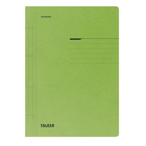 Dosar cu șină Lux Falken, carton, 250 g/mp, verde Falken pentru organizarea și arhivarea documentelor