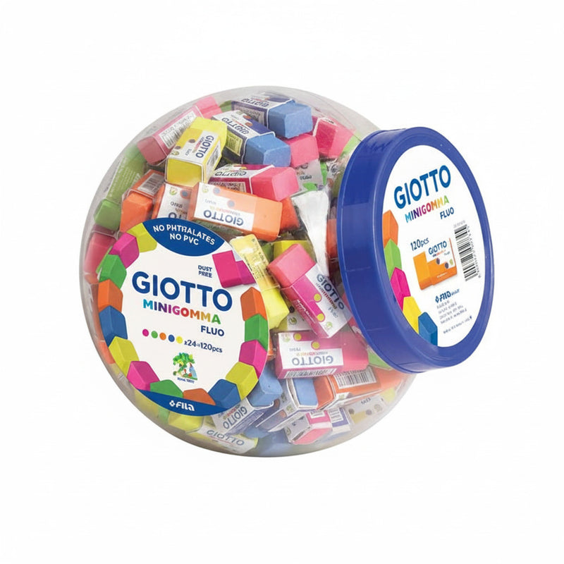Radiera simpla, 38x16x15mm, culori fluorescente - GIOTTO