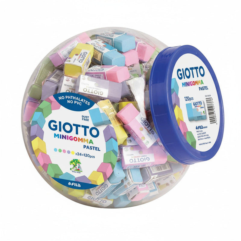 Radiera simpla, 38x16x15mm, culori pastel - GIOTTO