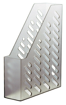Suport Vertical Plastic Cataloage Klassik Transparent Gri - HAN