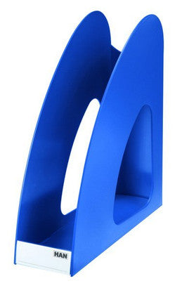 Suport Vertical Plastic Cataloage Twin Albastru - HAN